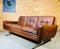 Dänisches Vintage Cognacfarbenes 3-Sitzer Sofa von Svend Skipper, 1966 2