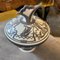 Czechoslovakian Art Deco Silver and White Porcelain Box from Pirkenhammer, 1930s, Image 2