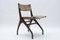 Italian Wooden Chair with Leather Cover, 1960s 1