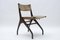 Italian Wooden Chair with Leather Cover, 1960s, Image 1
