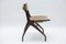 Sedia in legno con rivestimento in pelle, Italia, anni '60, Immagine 3