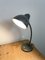 Lampada da tavolo Bauhaus industriale grigia, anni '30, Immagine 13