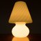 Große Wirbel Mushroom Tischlampe aus Muranoglas von Paolo Venini für Venini, Italien, 1960er 8