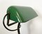 Lámpara de banco vintage esmaltada en verde de Astral, años 30, Imagen 9