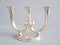 Silver Brass Candle Chandelier from Wmf, Germany, 1930s 1