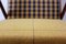 Butacas Boomerang de madera con cojines a cuadros de doble cara de TON, años 70. Juego de 2, Imagen 10