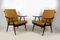 Wooden Boomerang Armchairs with Double-Sided Checkered Pillows from TON, 1970s, Set of 2 20