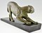 Art Deco Skulptur eines Panthers von Plagnet, Frankreich, 1930 4