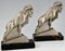 Art Deco Ibex or Ram Bookends by Max Le Verrier, France, 1930s, Set of 2, Image 6