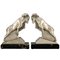 Art Deco Ibex or Ram Bookends by Max Le Verrier, France, 1930s, Set of 2 1