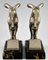 Art Deco Ibex or Ram Bookends by Max Le Verrier, France, 1930s, Set of 2, Image 5