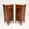 Slim Antique French Chests of Drawers with Marble Tops, Set of 2 6