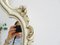 Baroque Style White Wall Mirror with Golden Details, 1930s 6