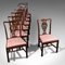 Antike viktorianische englische Chippendale Revival Stühle aus Mahagoni, 8er Set 7
