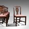 Antique Victorian English Chippendale Revival Chairs in Mahogany, Set of 8 1