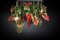 Flower Power Red Anthurium & Egg Lamps Chandelier from VGnewtrend, Italy 2