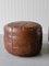 Vintage Leather Poufs, 1970s, Set of 2 7