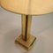24KT Gold-Plated & Travertine Table Lamp, 1970s, Image 8