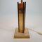 24KT Gold-Plated & Travertine Table Lamp, 1970s 7