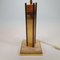 24KT Gold-Plated & Travertine Table Lamp, 1970s, Image 7