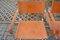 Vintage Italy Cognac Vegetal Leather Dining Chairs, Set of 6 27