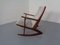 Rocking Chair en Teck par Holger Georg Jensen pour Tønder Møbelværk, Danemark, 1950s 4
