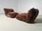Gena Lounge Chairs by Claudio Vagnoni for 1P Italy, 1960s, Set of 2 4