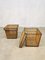 Vintage Dutch Rattan & Steel Storage Basket by Dirk Van Seliregt for Rohé Noordwolde, Set of 2 3