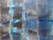 Blau auf Blau, Abstraktes Gemälde, 2020 4