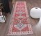 Vintage Turkish Oushak Handmade Wool Rug 1