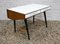 Modernist Free-Standing Desk with a Glass Top, 1960s 1