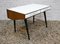 Modernist Free-Standing Desk with a Glass Top, 1960s, Image 1