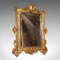 Small Antique Victorian Decorative Wall Mirror in Gilt Metal, Italy, 1900s 2