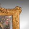 Small Antique Victorian Decorative Wall Mirror in Gilt Metal, Italy, 1900s 6