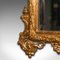 Small Antique Victorian Decorative Wall Mirror in Gilt Metal, Italy, 1900s 8