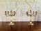 Vintage Brass Candelabras, France, 1930s, Set of 2 1