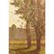 Pintura de paisaje antigua, siglo XIX, óleo sobre lienzo, Imagen 3