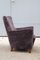 Italian Armchair in Black Velvet with Wooden Feet, 1950s, Image 4