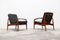 Danish Teak Paper Knife Lounge Chairs in Black by Kai Kristiansen for Magnus Olesen, Set of 2, Image 3