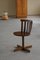 Vintage Swedish Modern Swivel Desk Chair in Beech from Edsbyverken, 1960s, Image 8