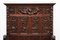 Antique French Renaissance Carved Oak Hall Bench with Lions, 1900, Image 5