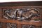 Antique French Renaissance Carved Oak Hall Bench with Lions, 1900 7