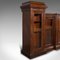 Huge Antique English Victorian Glazed Bookcase in Mahogany, 1880s, Image 4