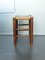 Mid-Century French Straw Stool in the Style of Charlotte Perriand, Image 14