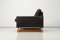 Vintage Leather Armchair with Steel Frame and Wooden Skids, 1960s, Image 4