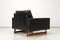 Vintage Leather Armchair with Steel Frame and Wooden Skids, 1960s, Image 6