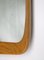 Scandinavian Organic Shaped Teak, Leather & Brass Wall Mirror, 1960s 11