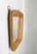 Scandinavian Organic Shaped Teak, Leather & Brass Wall Mirror, 1960s 2