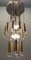 Lámpara de araña Mid-Century de cromo y latón de Sciolari, Imagen 2