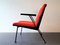 Red Oase Lounge Chair with Armrests by Wim Rietveld for Ahrend De Cirkel 2